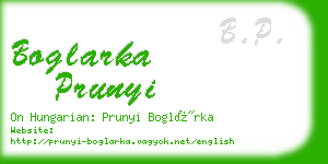 boglarka prunyi business card